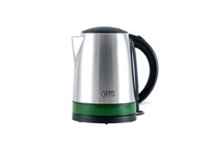GIPFEL Чайник электрический для кипячения воды, 1.7 Л. Материал: нерж сталь, пластик. Цвет ободка: зеленый. 2005 GIPFEL