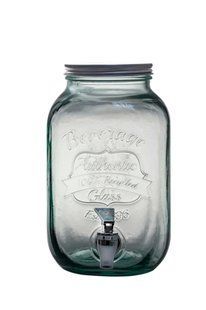 Диспенсер с крышкой и краником AUTHENTIC 25х18 см, 4л прозрачный 5968G20 VIDRIOS SAN MIGUEL