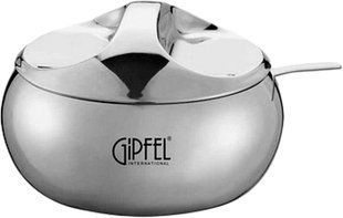 GIPFEL Цукорниця OREOLE з ложечкою 15х15х8, 9,6см, 17см, 650 мл (нерж. сталь) металевий 9837 GIPFEL