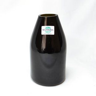 Ваза скляна Mazhura 17см d 9см зелений mz708246 MAZHURA