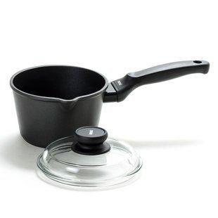 ковш з кришкою 16см " optima " чорний 00095b/16tp0 RISOLI