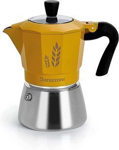 Ячмінна кавоварка на 2 чашки жовтий 830080002 BARAZZONI