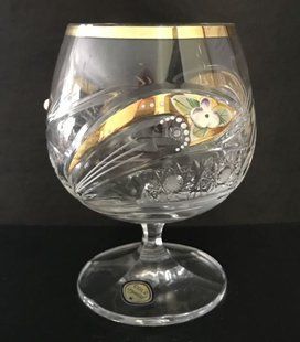 Фужеры для коньяка 6 шт GOLD crystal 250 мл прозрачный/золотой 6557 BOHEMIA