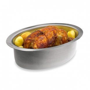 Овал для запекания курицы, нерж., 26см "Fornomania" металевий 382.15 FRABOSK