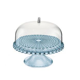 Тортовница Guzzini Tiffany S голубая морський синій 19940181 GUZZINI