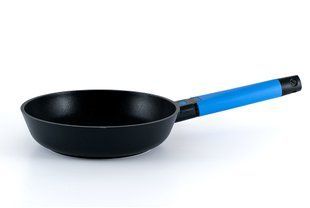 GIPFEL Сковорода MAGDA 20х5см из литого алюминия с 3-слойным антипригарным покрытием Greblon C3 с индукционным дном. чорний/синій 2295 GIPFEL