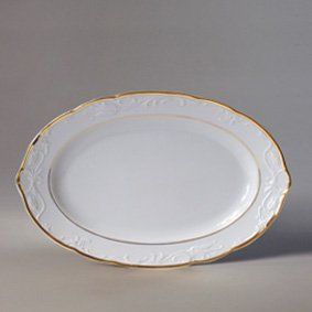 блюдо овальное 32см tulip белый 00000003875 THUN