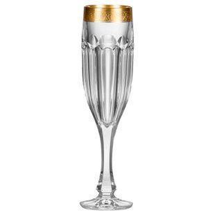 Фужеры для шампанського 6 шт SAFARI 150 мл прозрачный/золотой 6030 BOHEMIA
