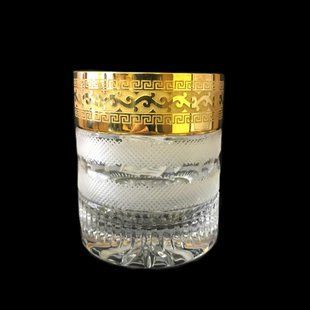 стаканы для виски 6шт прозрачный/золотой 5295 BOHEMIA