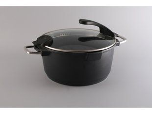 GIPFEL Каструля CHIC 28x13,5 см - 8,3 л з індукційним дном (литий алюміній з антипригарним покриттям Teflon Platinum) чорний 1477 GIPFEL