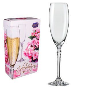 фужеры Свадебные 2 шт Lilly 220 мл прозрачный 7905 BOHEMIA