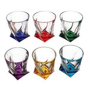 Стаканы д/виски Quadro 340мл 6шт (шт.) прозрачный 7789 BOHEMIA