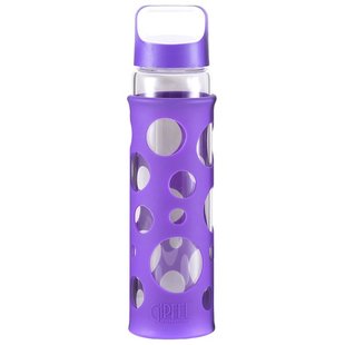 GIPFEL Пляшка для води LEVADA 700мол. Матеріал: боросилікатне скло, силікон, пластик. Колір: силікон фіолетовий