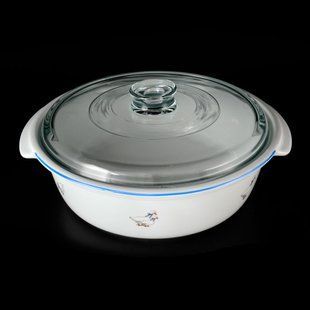каструля з кришкою мілка "гуси" 2,0л pomax білий 00000002322 THUN
