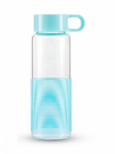 GIPFEL Пляшка для води ANNETA 250мол. Матеріал: боросилікатне скло, сіілкон, пластик. Колір зелений.