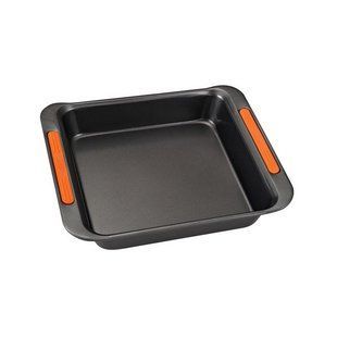 GIPFEL Форма для випічки прямокутна MIST 31x25,5x6 см з антипригарним покриттям Ксилан, ручки покриті силіконом, вуглецева сталь чорний 0303 GIPFEL
