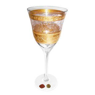 Фужеры для вина 6 шт GOLD crystal 180 мл прозрачный/золотой 4213 BOHEMIA