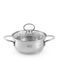 GIPFEL Каструля зі скляною кришкою SOFIA 16х7,5см/1,3л сталевий 2316 GIPFEL