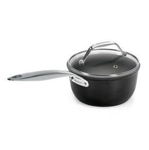 Сотейник з кришкою BLACK TITAN 16 см, 1.4л чорний 85561001698 BARAZZONI