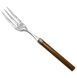 Вилка Wood walnut 18/10 25 см 2.5mm металлический mz462213 MAZHURA