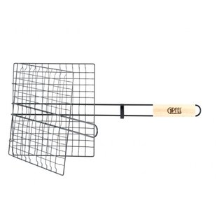 GIPFEL Грати-гриль подвійна металева 55х27х24см з антипригарним покриттям Teflon. 5943 GIPFEL