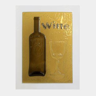 Картина зі скла Mazhura "Wine" 46*35 см різнокольоровий mz710722 MAZHURA