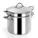 Каструля для макаронів з термодифузором на дні INOX 22 см, 6л. металевий 401049022 BARAZZONI