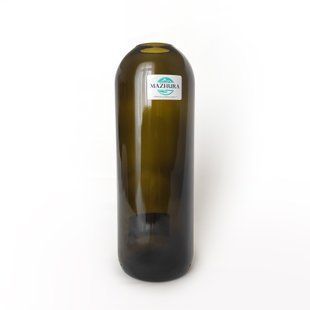 Ваза скляна Mazhura 21 см d 7,5 см зелений mz715273 MAZHURA