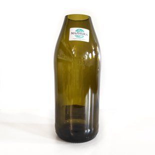 Ваза скляна Mazhura 20 см d.7,5 см зелений mz708354 MAZHURA
