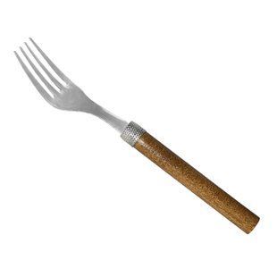 Вилка столова Wood walnut 18/C 20 см 1.5mm металевий mz462198 MAZHURA