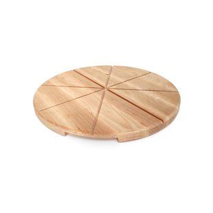 Дошка кругла Pizza 30*2см із жолобами дерев'яний mz728321 MAZHURA