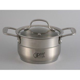 GIPFEL Каструля GALA 16х9 см/1,8 л (нерж. сталь) металевий 1272 GIPFEL