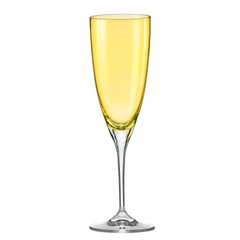 Келихи для шампанського 2шт Kate Yellow 220 мл 8344 BOHEMIA