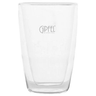 GIPFEL Склянка подвійна 450 мл скло