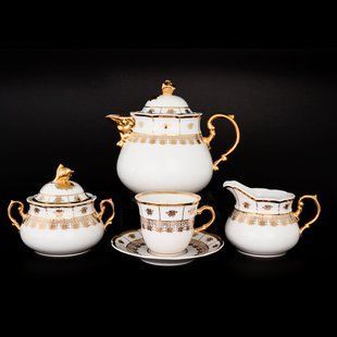 чайний сервіз 17пр./6п. menuet білий 00000000108 THUN