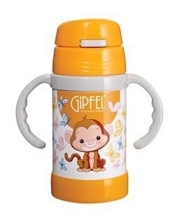 GIPFEL Вакуумный термос с двойными стенками CONTO 12,5х16,3см 260мл Цвет желтый Материал: S/S #304 (18/8) 8135 GIPFEL