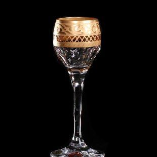 Рюмки для водки 6 шт GOLD crystal 105 мл прозрачный 4211 BOHEMIA