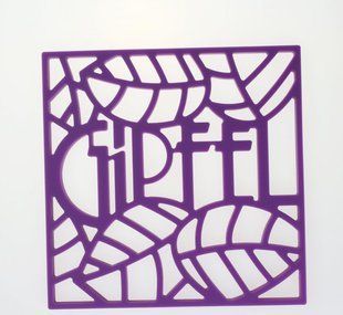 GIPFEL Підставка під гарячіше GLUM 17х17х0, 8см фіолетова Матеріал: Силікон FDA фіолетовий 0213 GIPFEL