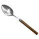 Ложка столова Wood walnut 18/10 21,5 см 2,5mm металевий mz462216 MAZHURA