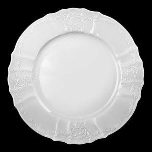 блюдо круглое мелкое 30см bernadotte h & r белый 00000002428 THUN