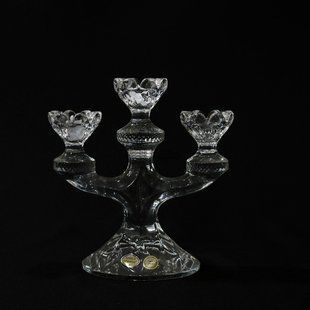 Підсвічник Gold-crystal 190 мм прозорий 6304 BOHEMIA