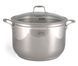 GIPFEL Каструля GRANDE 28x18 см - 11 л (нерж. сталь) сталевий 1281 GIPFEL