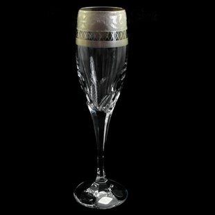 Фужеры для Шампанского 6 шт GOLD crystal 205 мл прозрачный 3814 BOHEMIA