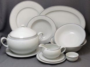 Столовий сервіз 25пр./6п. Opal білий 00000005344 THUN
