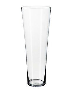 Ваза Конус BARREL, d 20 см, h 52 см прозрачный mzS021 MAZHURA