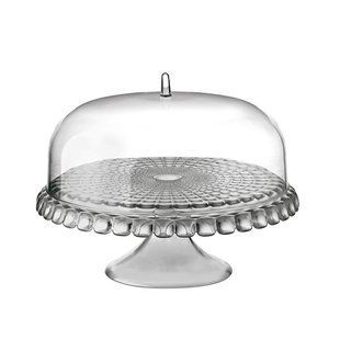 Тортовница Guzzini Tiffany серая небесно-сірий 19940092 GUZZINI