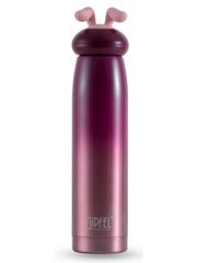 GIPFEL Термос вакуумный PAOLA 320мл. Материал: нержавеющая сталь 18/8, пластик, силикон. Цвет: бордовый градиентный 8357 GIPFEL