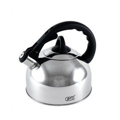 GIPFEL Чайник для кип`ятіння води COSMO 2,5л зі свистком, індукційним дном. Матеріал: нержавіюча сталь 18/10. Товщина: 0,5мм 8601 GIPFEL