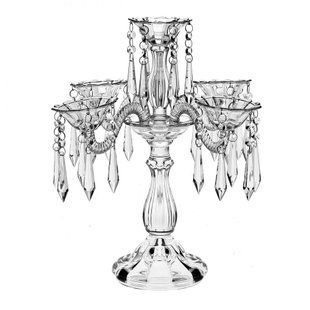 Свічник на 5 свічок Candelabras прозорий 6921 BOHEMIA