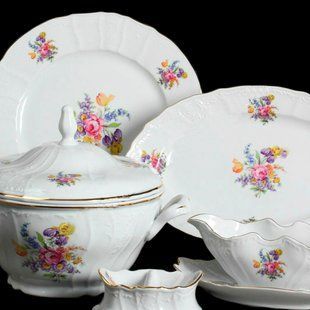 столовий сервіз 26пр./6п. bernadotte білий 00000000958 THUN